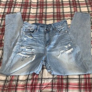 American Eagle Outfitters Light Blue High Rise Jeans